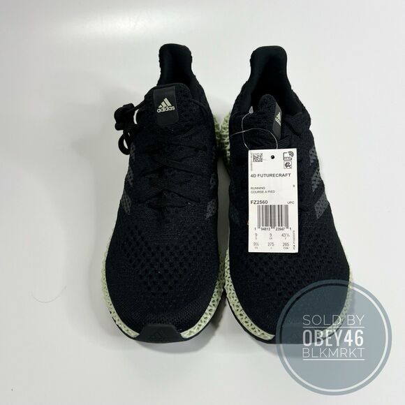 Adidas Futurecraft 4D Shoes Black Green FZ2560 Men's US 9.5 - Picture 3 of 6